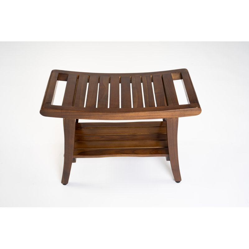 Madalynn 25'' W Teak Shower Bench