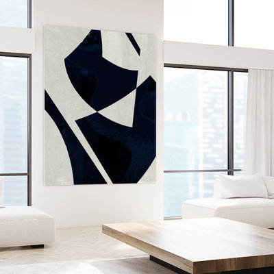 «Black Machine I», reproduction d'art sur toile géante de 72 po x 54 po