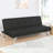 Tineshia Upholstered Tufted Convertible Sofa Bed Black-974800416
