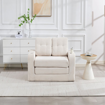 Canapé-lit convertible, canapé-lit double extensible, canapé-lit convertible 2 en 1, canapé-lit escamotable avec coussins pour le salon de la chambre à coucher