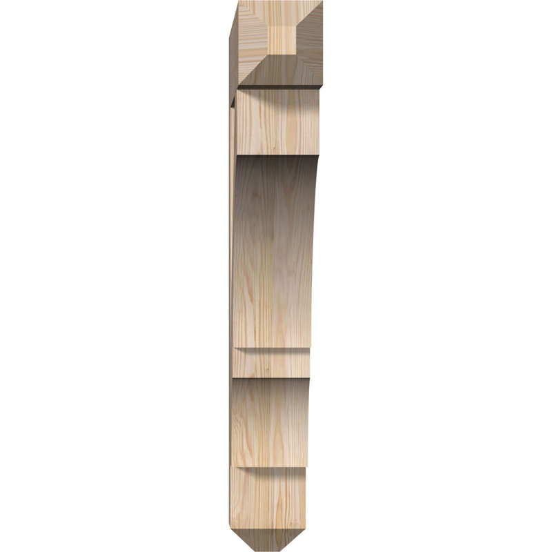 Support l 5 5 po x P 32 po x H 38 po Balboa Craftsman, Sapin de Douglas lisse, 6" W x 32" D x 38" H