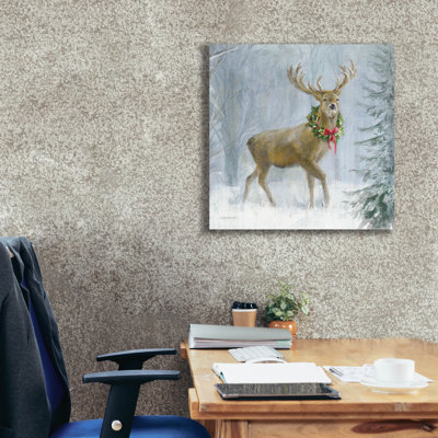 'Woodland Holidays 1 Deer' by Danhui Nai Wall Art