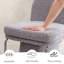 Everly Swivel Upholstered Counter Stool with Solid Wood Frame-337933240