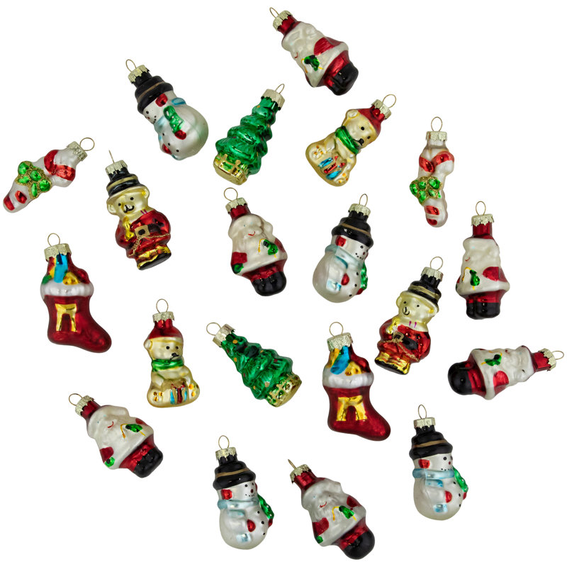 1.75'' Glass Hanging Figurine Ornament