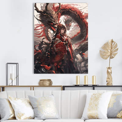 Red Princesse dragon I - femme asiatique