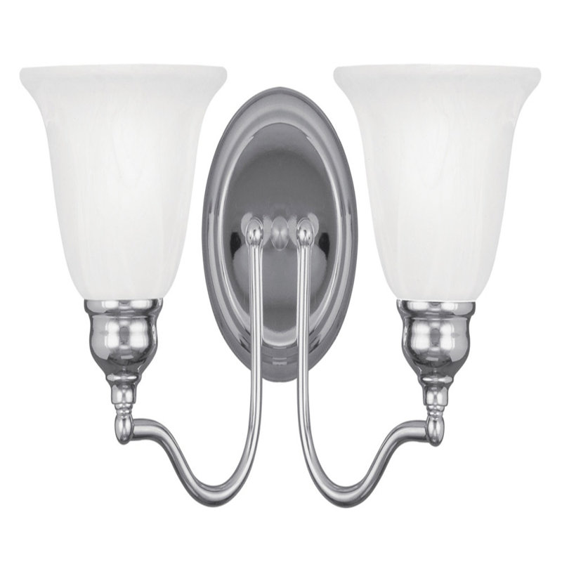 Éclairage pour meuble-lavabo 2 lumières Horwich, Chrome poli