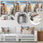 «Wintertime Cityscape Elegance - City», art mural en métal Art déco-561764193