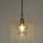 Emanoila 1 - Light Single Mini Pendant with Fluted Ripple Textured Glass