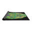 Tapis vert/bleu/noir de zone à motifs-1121836748