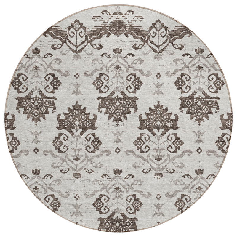  Lummus Indoor Door Mat, Round 8'