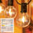 G40 Solar Powered 18Ft Outdoor String Lights