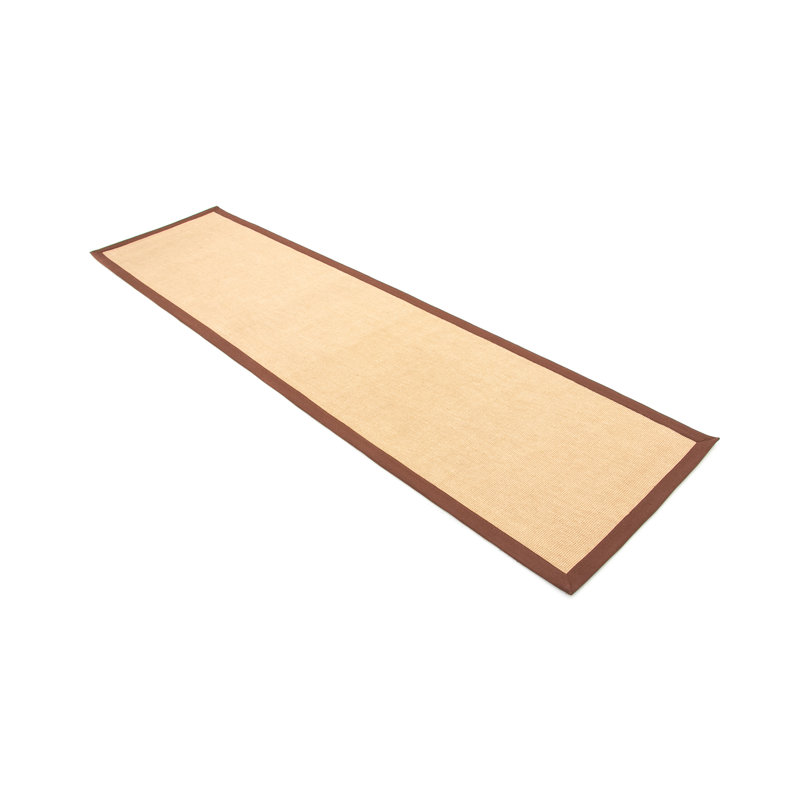 Sisal Hand Woven Brown Rug, Runner 75 x 350cm
