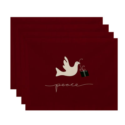 Napperon 18 "Springville Holiday Peace Dove
