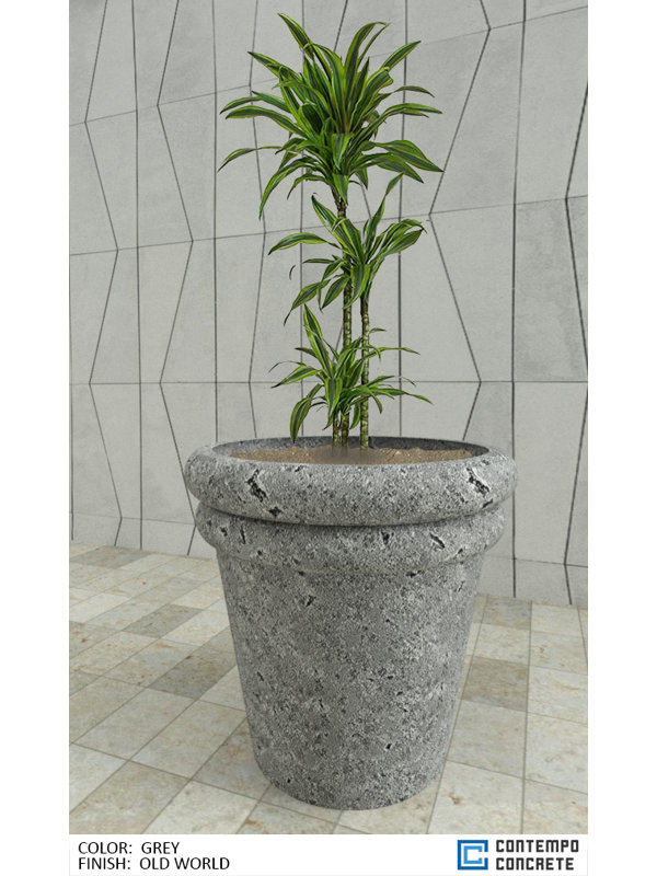 Jardinière Grand Freya, Beige travertin