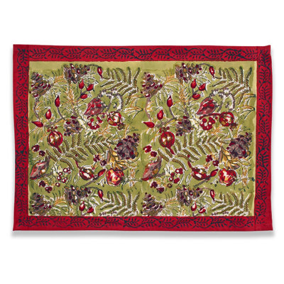 100% Cotton Floral Rectangle Placemat