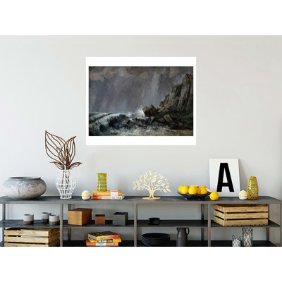 Downpour at EtretatGustave Courbet Giclee Print