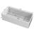 Single Bowl Rectangular Fireclay Farmhouse Kitchen Sink with Sink Grid & Basket Strainer-86412776-90989177