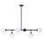 Keden 6 - Light Dimmable Sputnik Modern Linear Chandelier