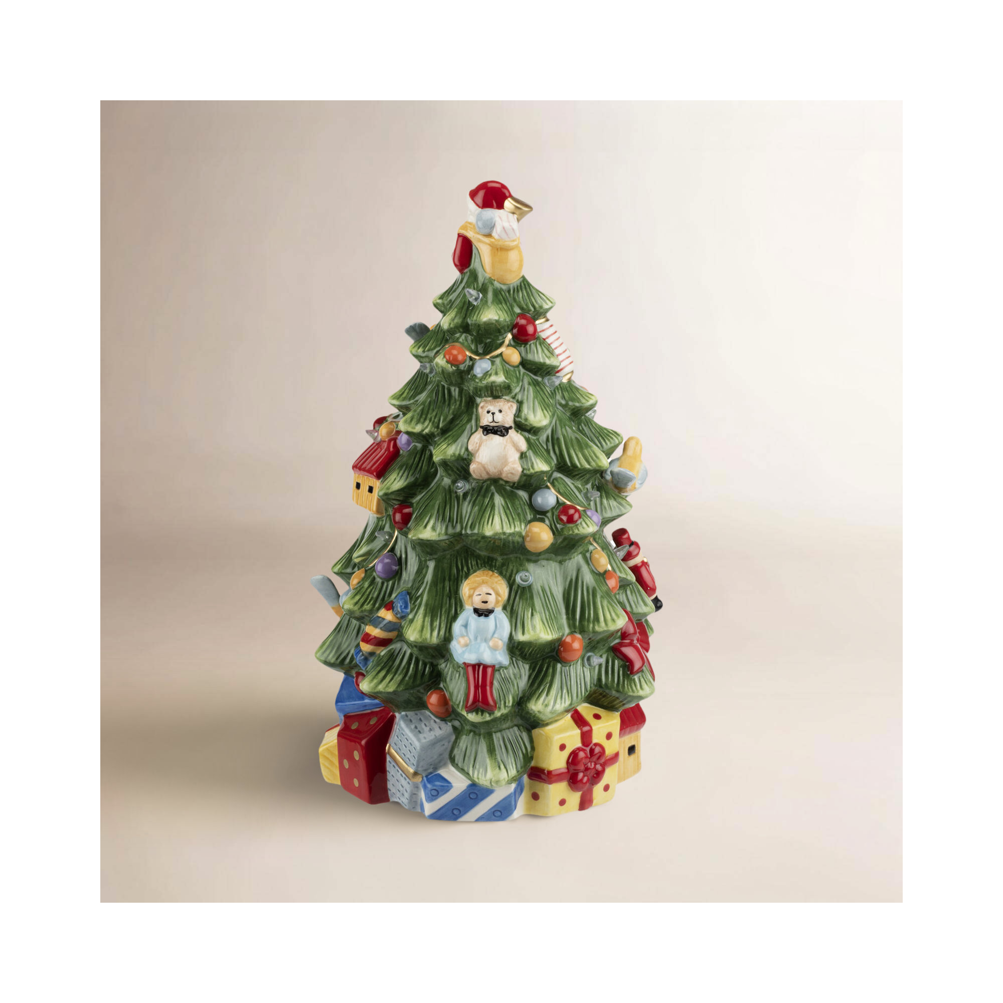 Spode Christmas Tree Figural Led Tree 12"