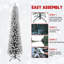 Arbre de Noël artificiel enneigé - Arbre à crayons classique avec 469 branches et support en métal-736447425