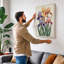 Iris Garden Botanical - Wrapped Canvas-606420660-606420668