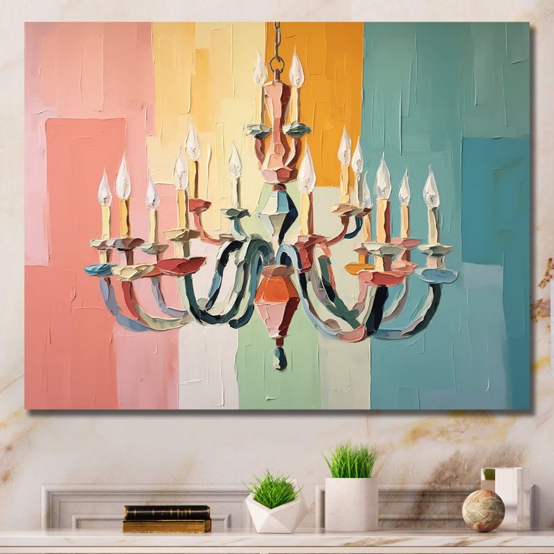 Lustre baroque Brilliance - lustre, art mural, Toile tendue, H 30 po x l 40 po x P 1,5 po