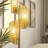 Lyra 71 in. Modern LED Gold Floor Lamp with 3 Adjustable Metal Cylinder Shades