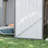 Outsunny 3.3' X 3.4' Outdoor Storage Shed, Galvanized Metal Utility Garden Tool House, 2 Vents And Lockable Door For Backyard, Bike, Patio, Garage, Lawn