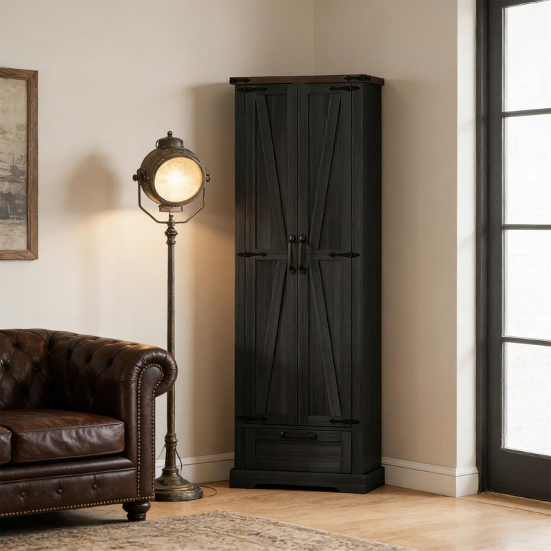 Armoire de rangement Elegant, Noir