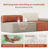 79.9" Multifunctional Modular Fabric Sofa