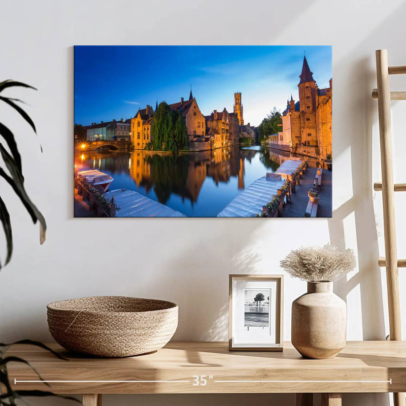 Bruges Old Town, 16" H x 24" W