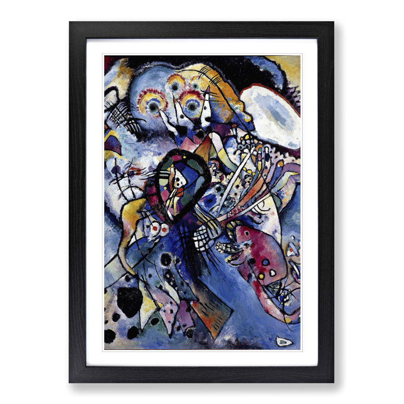 Wassily Kandinsky - Single Picture Frame Painting, Black
