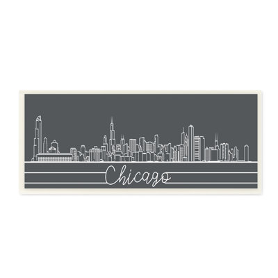 Géométrique, Chicago, Illinois, horizon, architecture rétro
