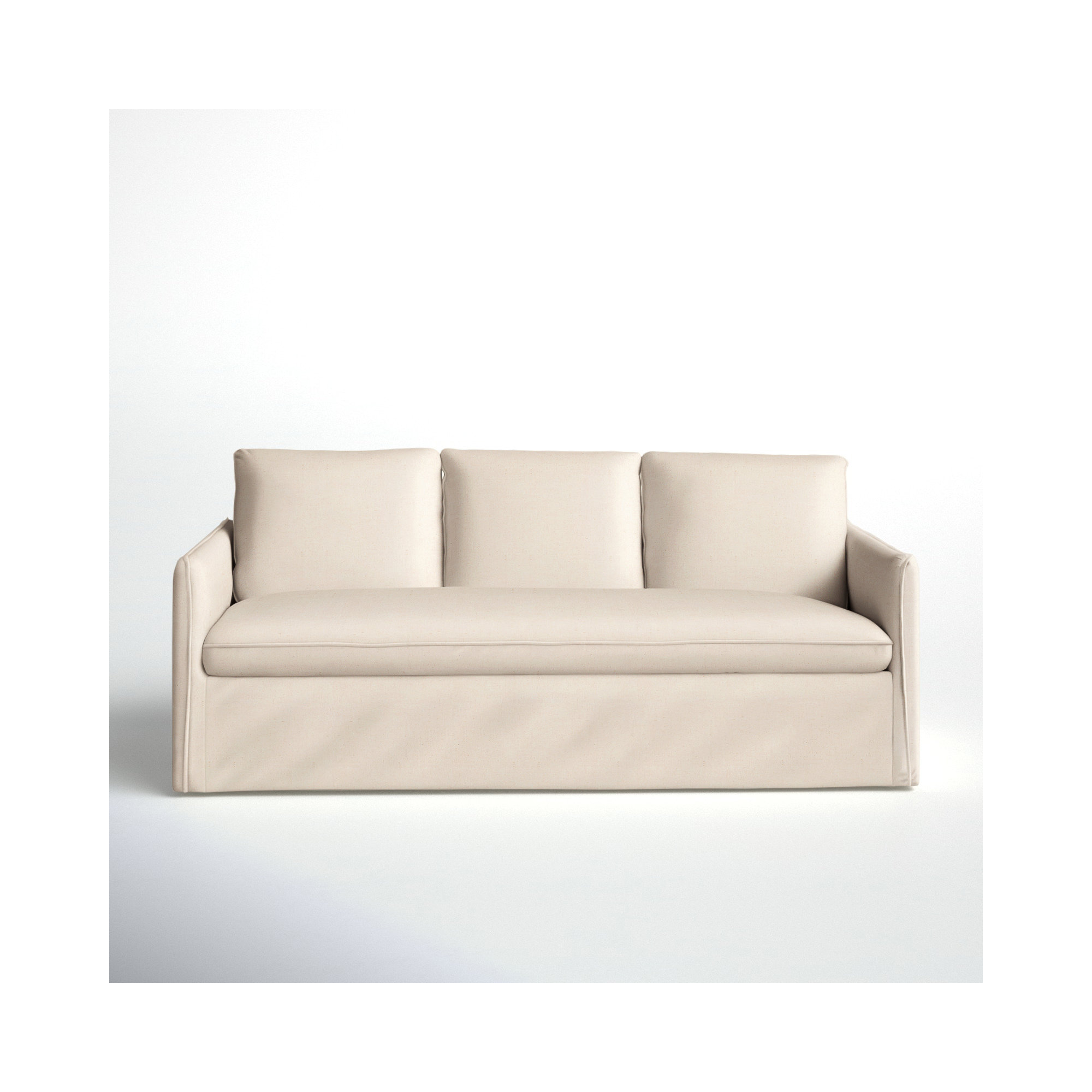 Bellatrix 83'' Slipcovered Sofa, Bayou Natural Canvas