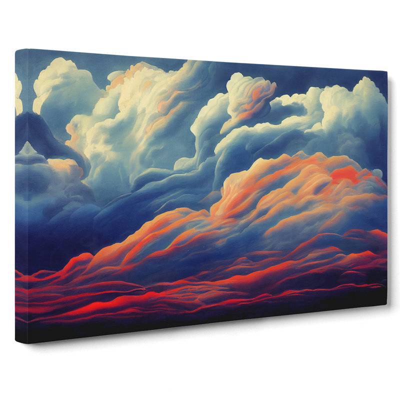 Exquisite Clouds - Wrapped Canvas Print, 35cm H x 50cm W x 3cm D