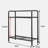 3 Tier Metal Towel Rack, Freestanding Towel Holder for Bathroom, Save Space with Storage, Display Rack for Bedroom, Bathroom, Swimming Pool, Black-1402316709