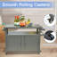 Armoire de rangement pour barbecue avec roulettes-108128323