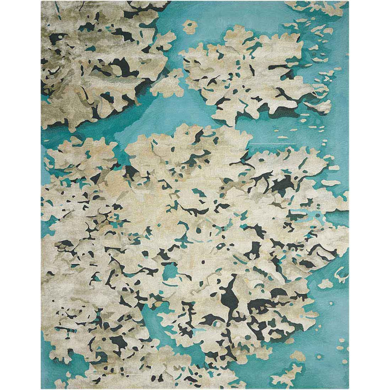 Annan Viscose Abstract Indoor Rug