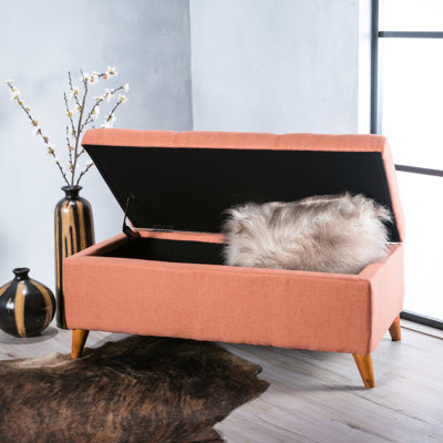 Rangement: plateau relevable pour jeux de société et télécommandes, fabrication en bois de bouleau, brun foncé, 38 po x 19,56 po, 15,5 po, orange, télécommande requise pour un jeu élégant avec plateau relevable: bouleau, 37,79 x 19,56 x 15,92