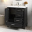 Meuble-lavabo simple sur pied 30 po avec lavabo-740699201
