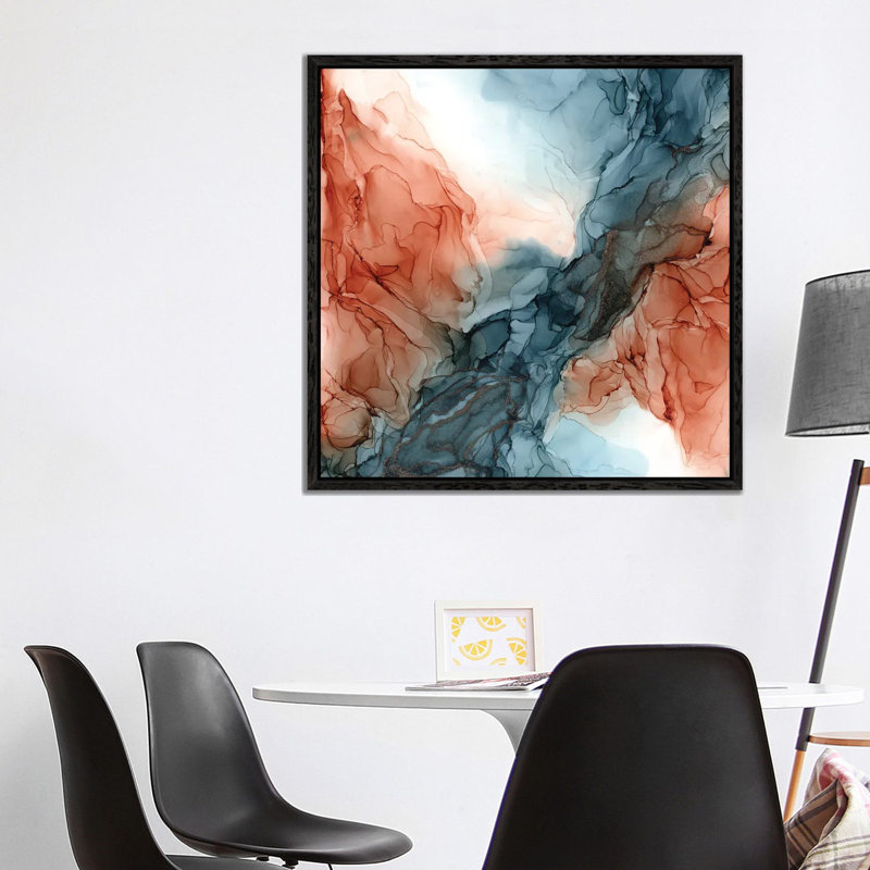 Desert River by Elizabeth Karlson - Print on Canvas, Black Framed, 93.98 cm H x 93.98 cm W