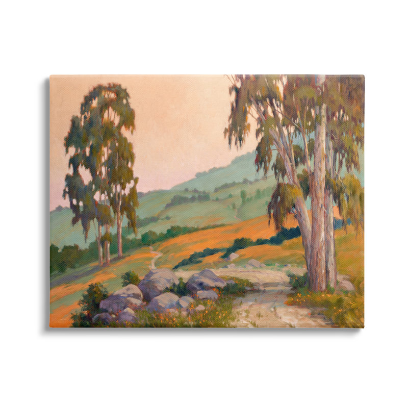 Bold Landscape Trail Nature Scene Canvas Wall Art