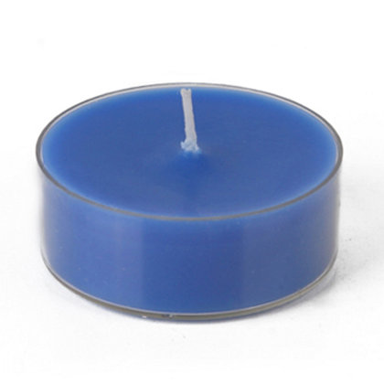 Très grande bougie chauffe-plat, Bleu, Ensemble de 12