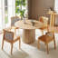 Table de salle à manger ronde en bois moderne 47,24 "