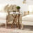 Sevenoaks Farmhouse Crossed Legs Round End Table