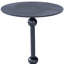 Zora Distressed Iron Pedestal Side Table-838592024