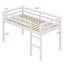 Lit mezzanine en bois avec échelle-1159635196