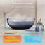 Baignoire de trempage autoportante en résine avec drain escamotable de 55 po x 28 po MonBlari-132272570-132272573