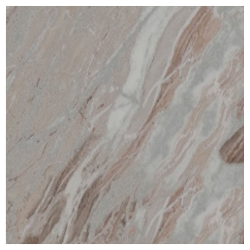 Hendrix Genuine Marble Accent Side Table Grey