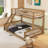 Bunk Bed With Ladder And Guardrails-936446426-936446424